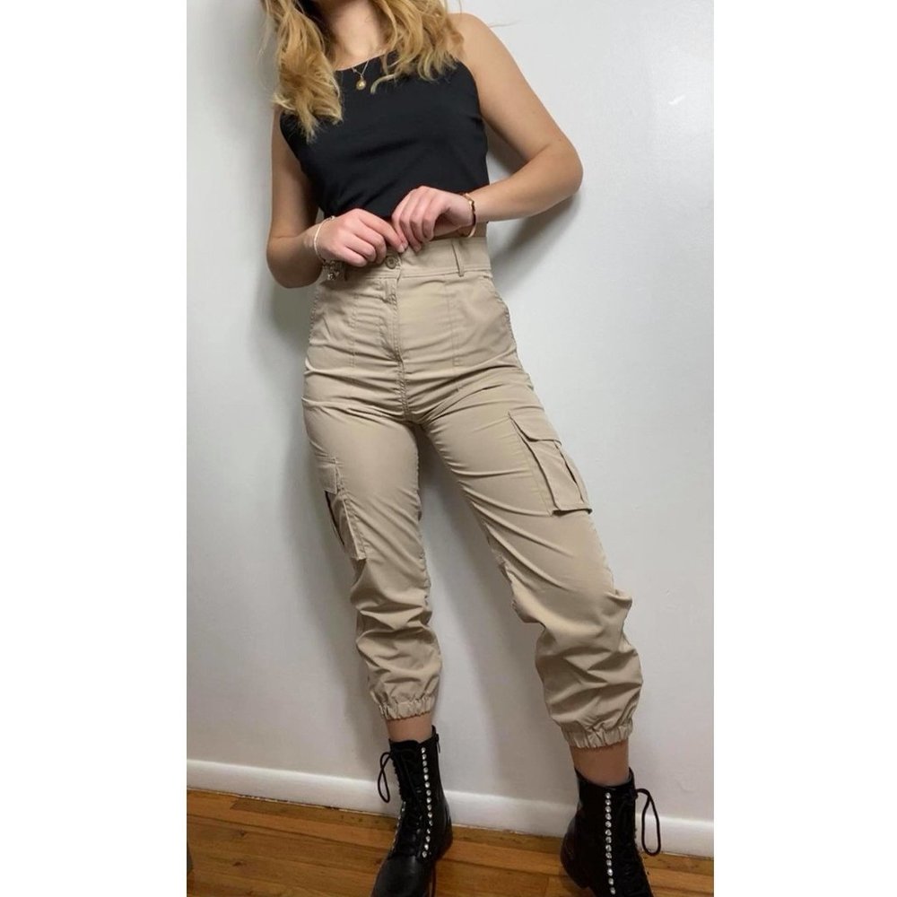 KHAKI CARGO PANTS